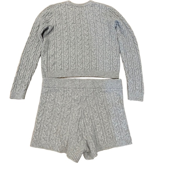 Pink Rose Gray 2piece Sweater & Shorts S - Picture 5 of 9